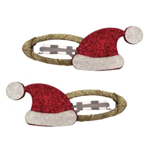 Santa Hat Christmas Snap Clips