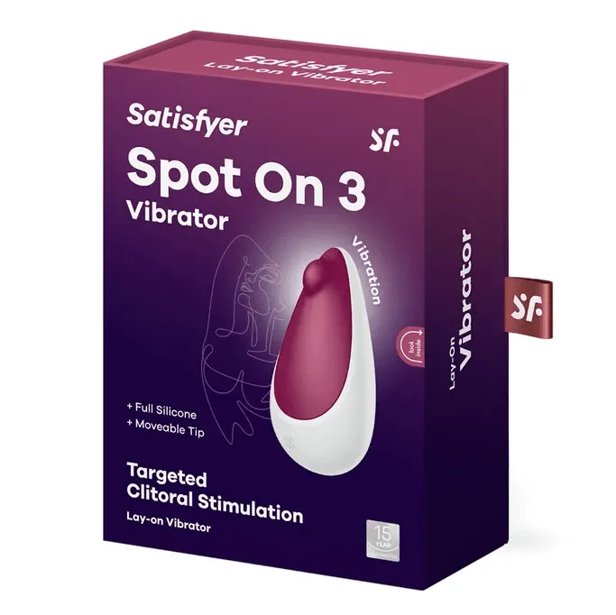 Satisfyer Spot On 3 Lay-On Vibrator - Berry