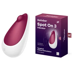 Satisfyer Spot On 3 Lay-On Vibrator - Berry