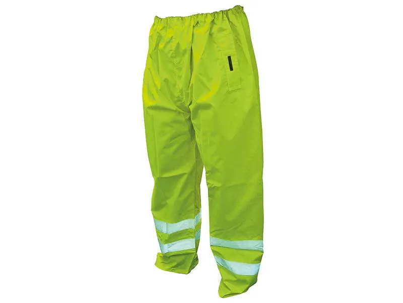 Scan Hi-Vis Yellow Motorway Trousers - L (40In)