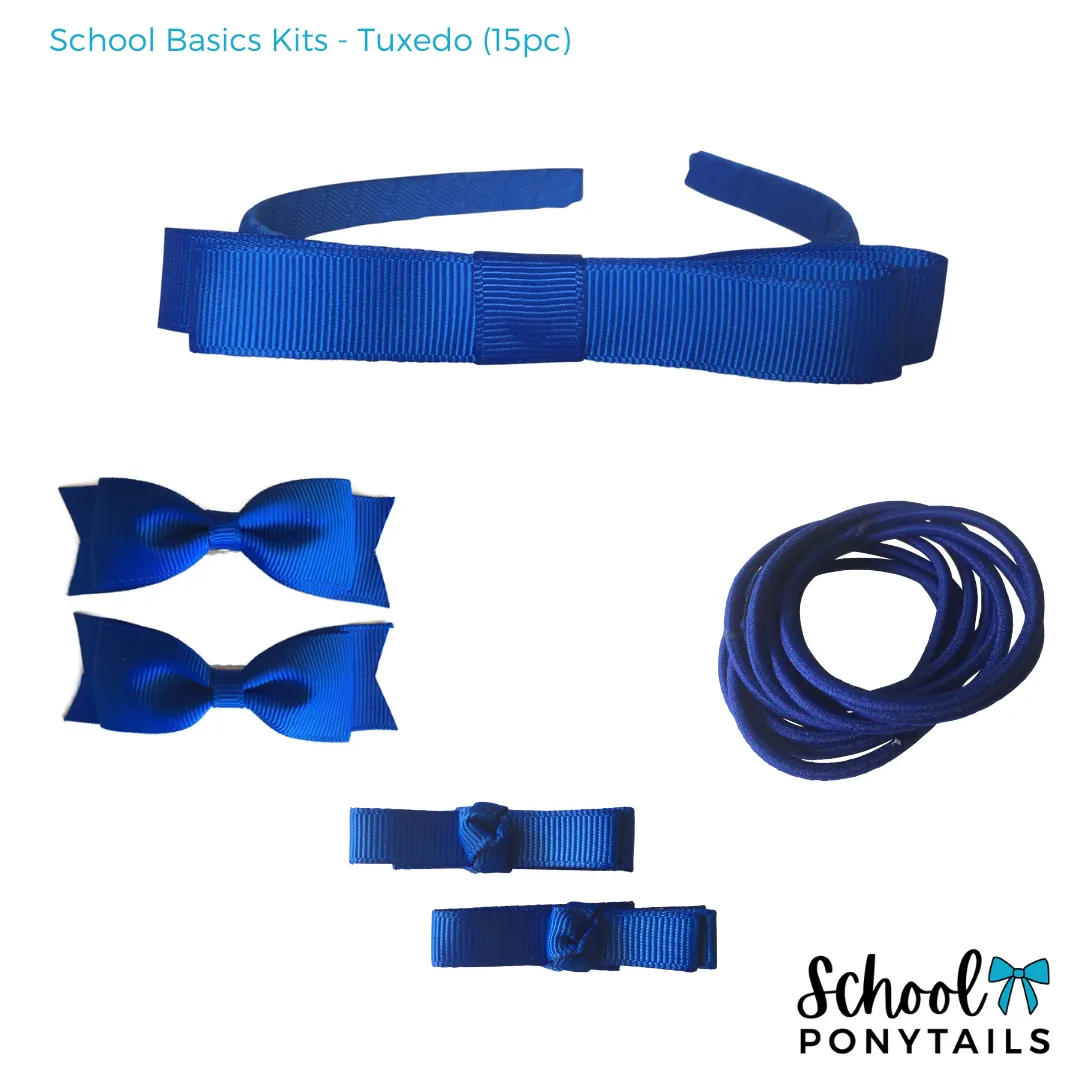 School Basics Kit -Tuxedo Bow (15pc)