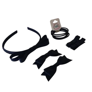 School Basics Kit -Tuxedo Bow (15pc)