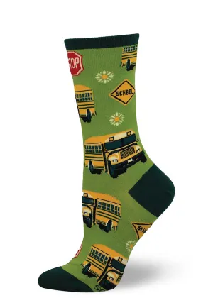 School Bus Women's Socks