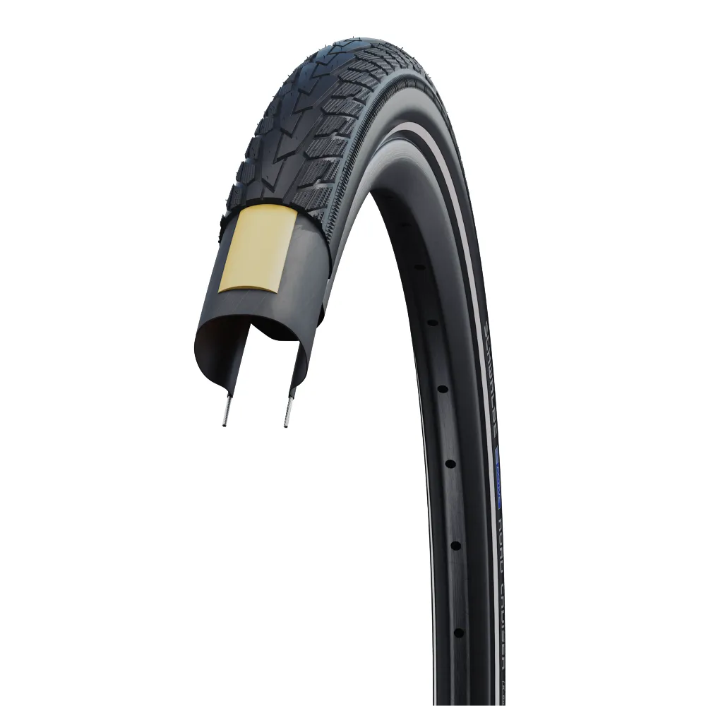 Schwalbe Road Cruiser 700 x 32C Hybrid Tyre - K-Guard - Green Active Line
