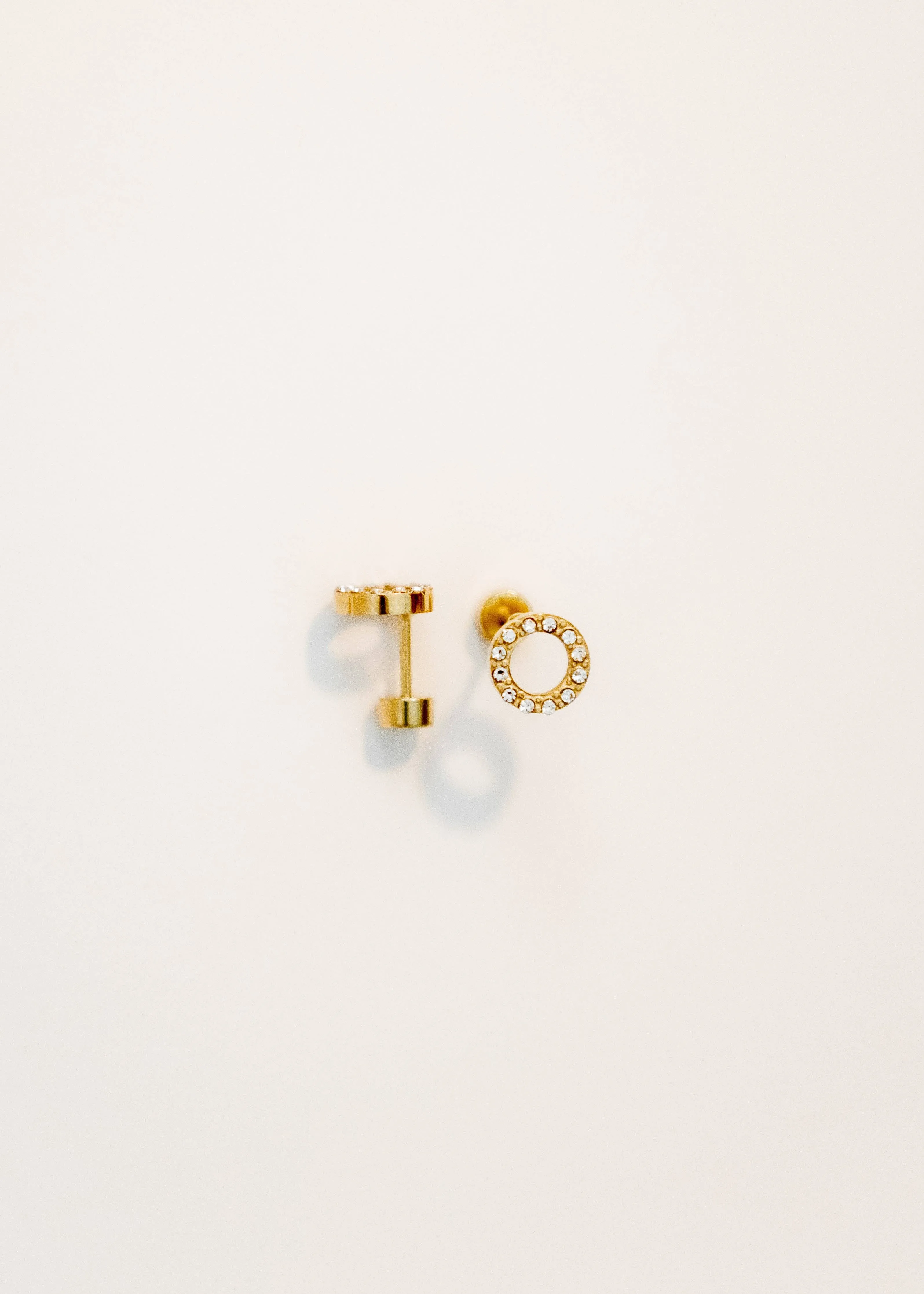 Screwback Stud Earrings - Lainey - Gold