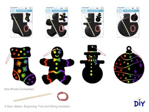Seasonal Wonders: DIY Scratch Art Ornaments