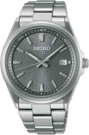 Seiko Selection SBTM347 solar radio date metal men's watch