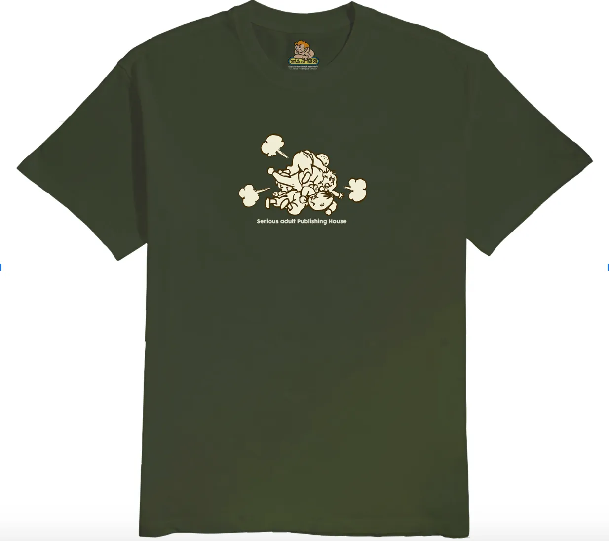 Serious Adult After School Club Tee - Forest Green