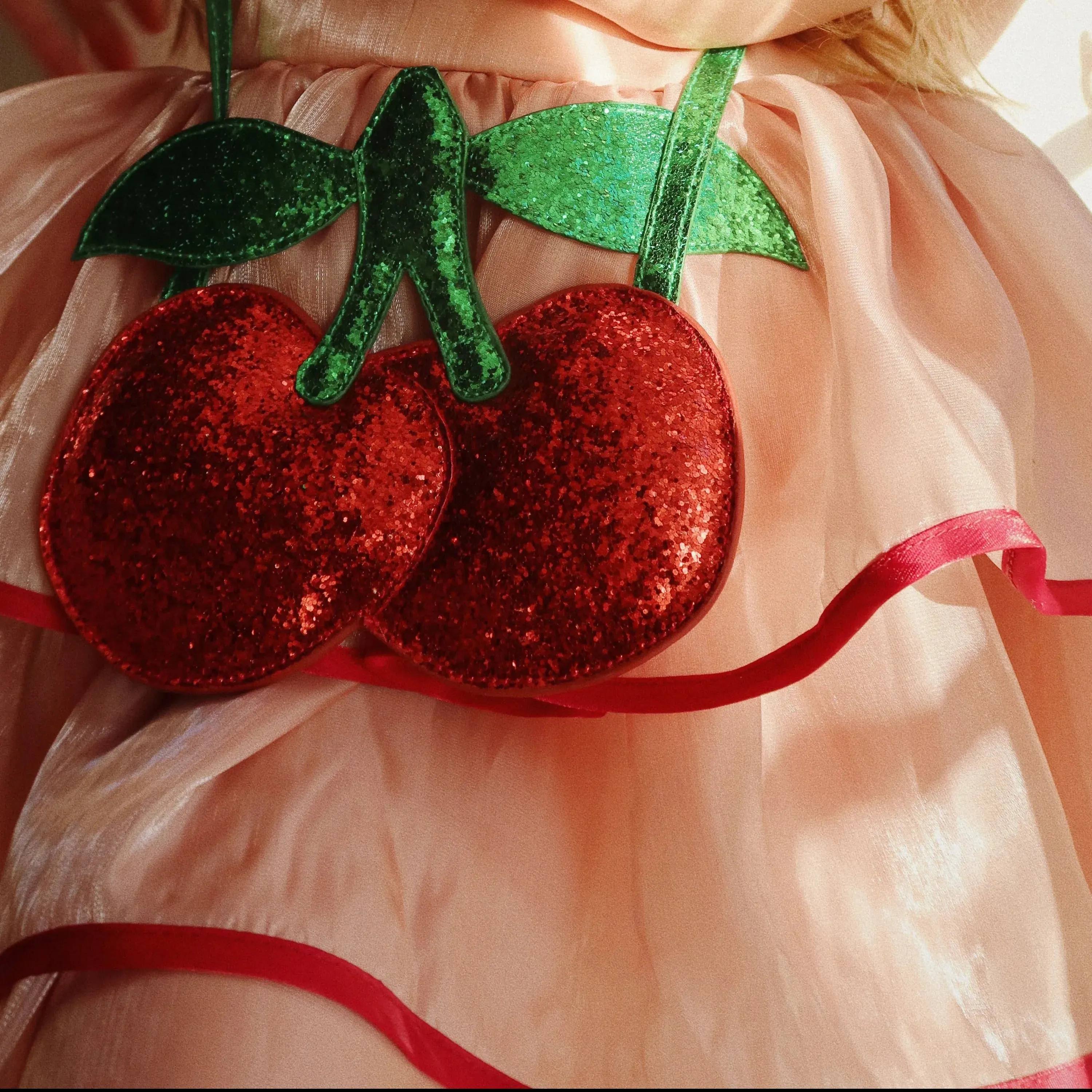 Shibon Ruffle Dress (Mellow Rose)