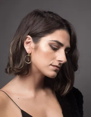 Shooting Star Double Hoop