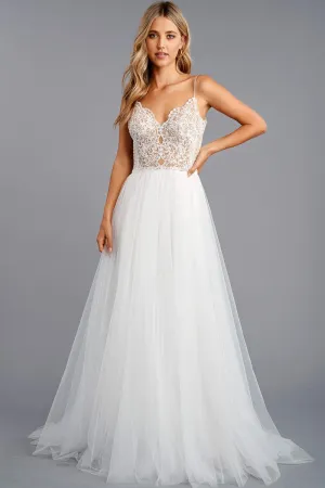 Shoulder Strap Wedding Gown ,