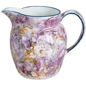 Small English Wedgwood Creamware Pink Moonlight Lustre Creamer Pitcher