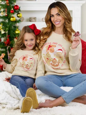 SmileyWorld Mommy and Me Happy Gingerbread Crewneck Sweatshirt
