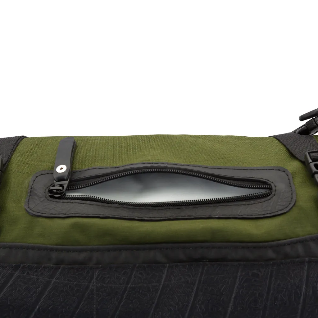 Soldier Water-Resistant Vegan Canvas & Inner Tube Laptop Backpack