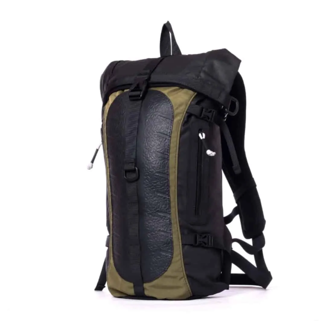 Soldier Water-Resistant Vegan Canvas & Inner Tube Laptop Backpack