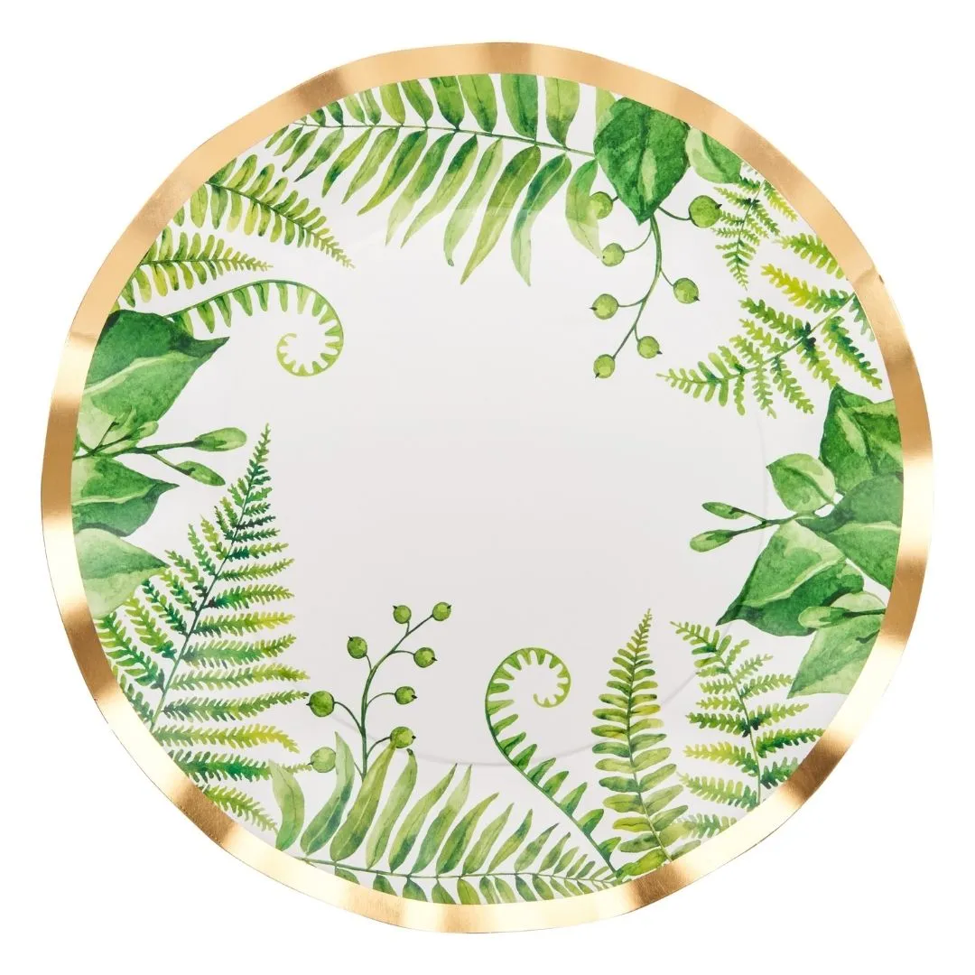 Sophistiplate Fern & Foliage Wavy Dinner Plates