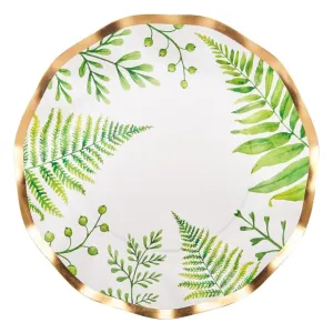 Sophistiplate Wavy Salad Plate Fern & Foliage