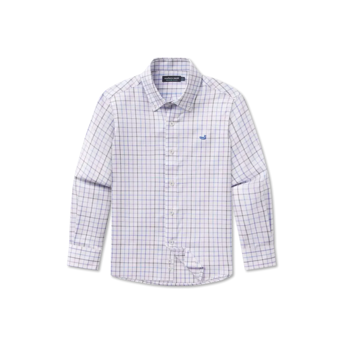 Southern Marsh Youth Chateau Windowpane Dress Shirt