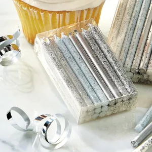 Sparkle N Shine Candles Short Silver