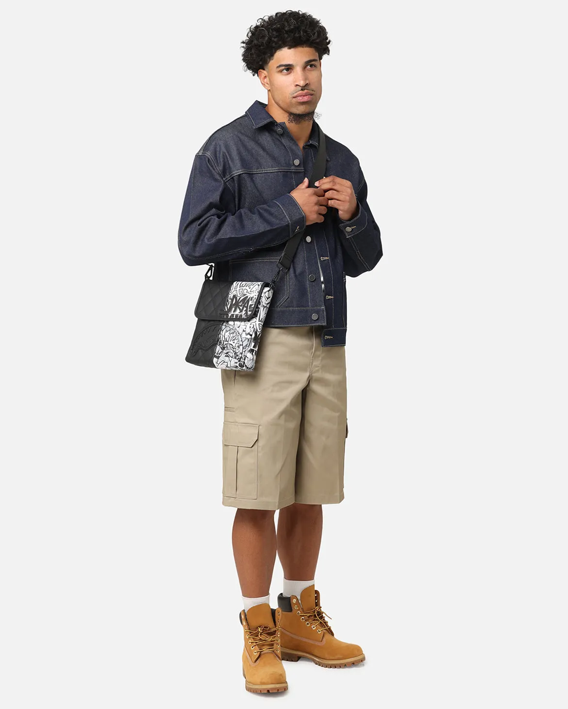 Sprayground Half Graf Quilted Messenger Bag Multi