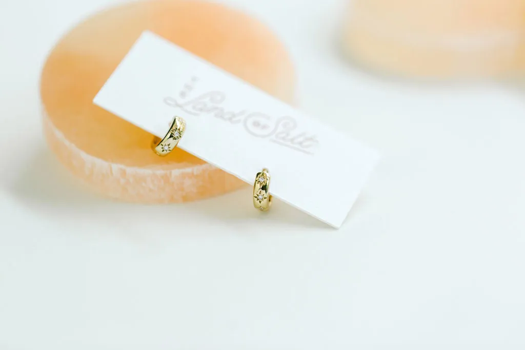 Stargazer Earrings in Gold