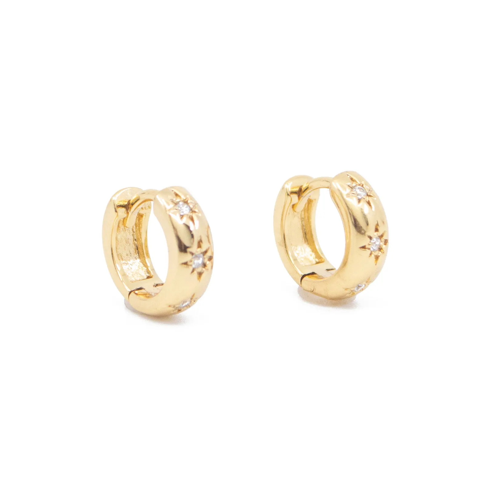 Stargazer Earrings in Gold