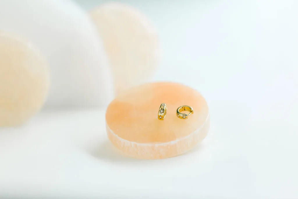Stargazer Earrings in Gold
