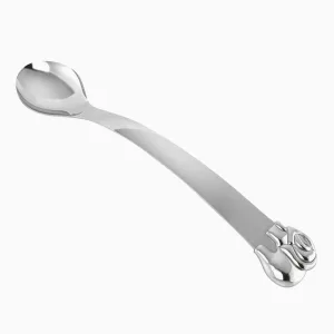 Sterling Silver Elephant Baby Feeding Spoon by Krysaliis