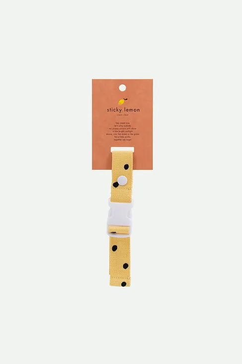 Sticky Lemon chest strap | freckles retro yellow