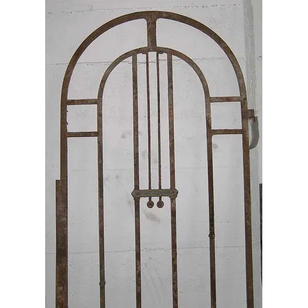 STOLEN ➳ French Colonial Art Nouveau Wrought Iron Arched Gate