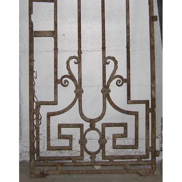 STOLEN ➳ French Colonial Art Nouveau Wrought Iron Arched Gate