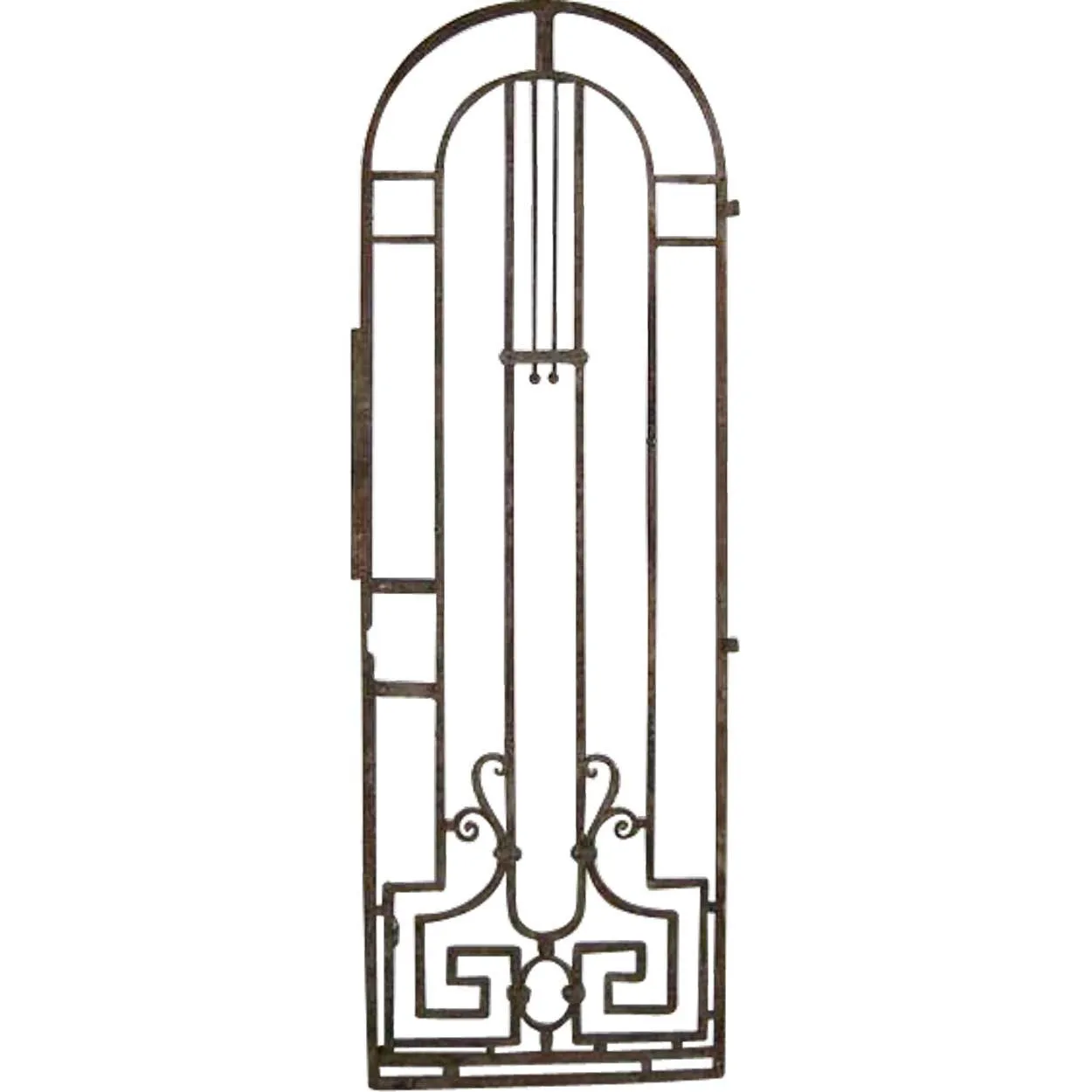 STOLEN ➳ French Colonial Art Nouveau Wrought Iron Arched Gate