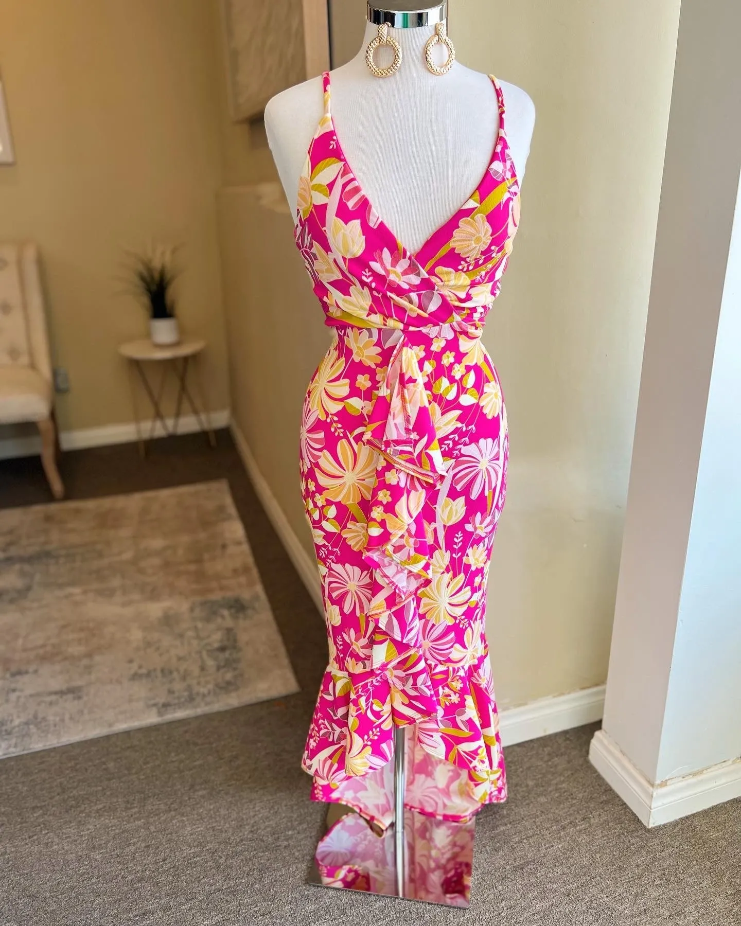 Strap Shoulder Mermaid Dress