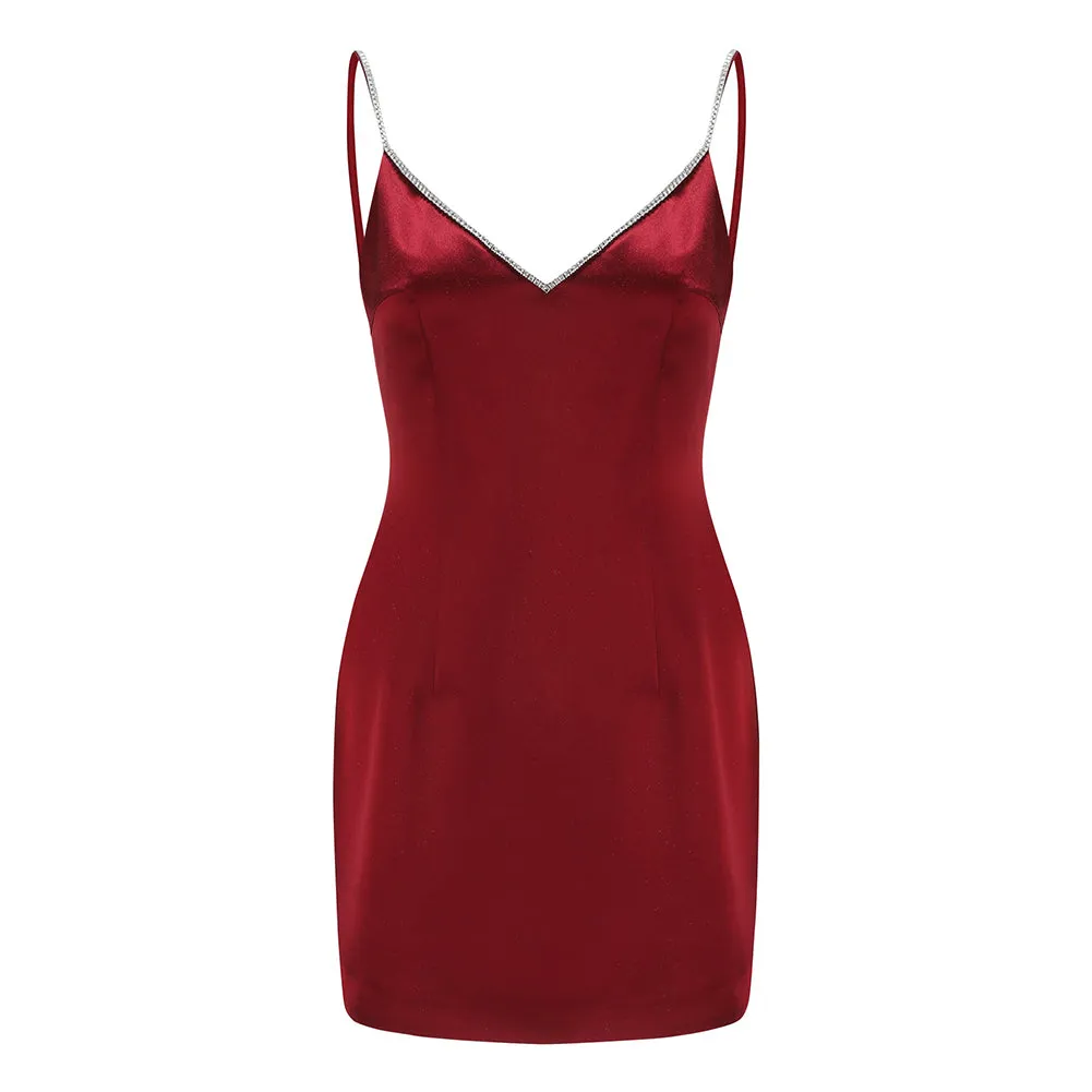Strappy Sleeveless Backless Mini Bodycon Dress