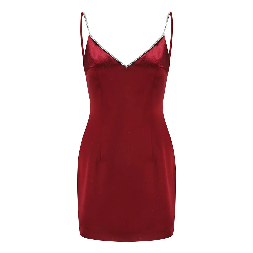 Strappy Sleeveless Backless Mini Bodycon Dress