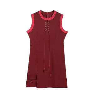 String Chest Strap Slim Dress SD00969