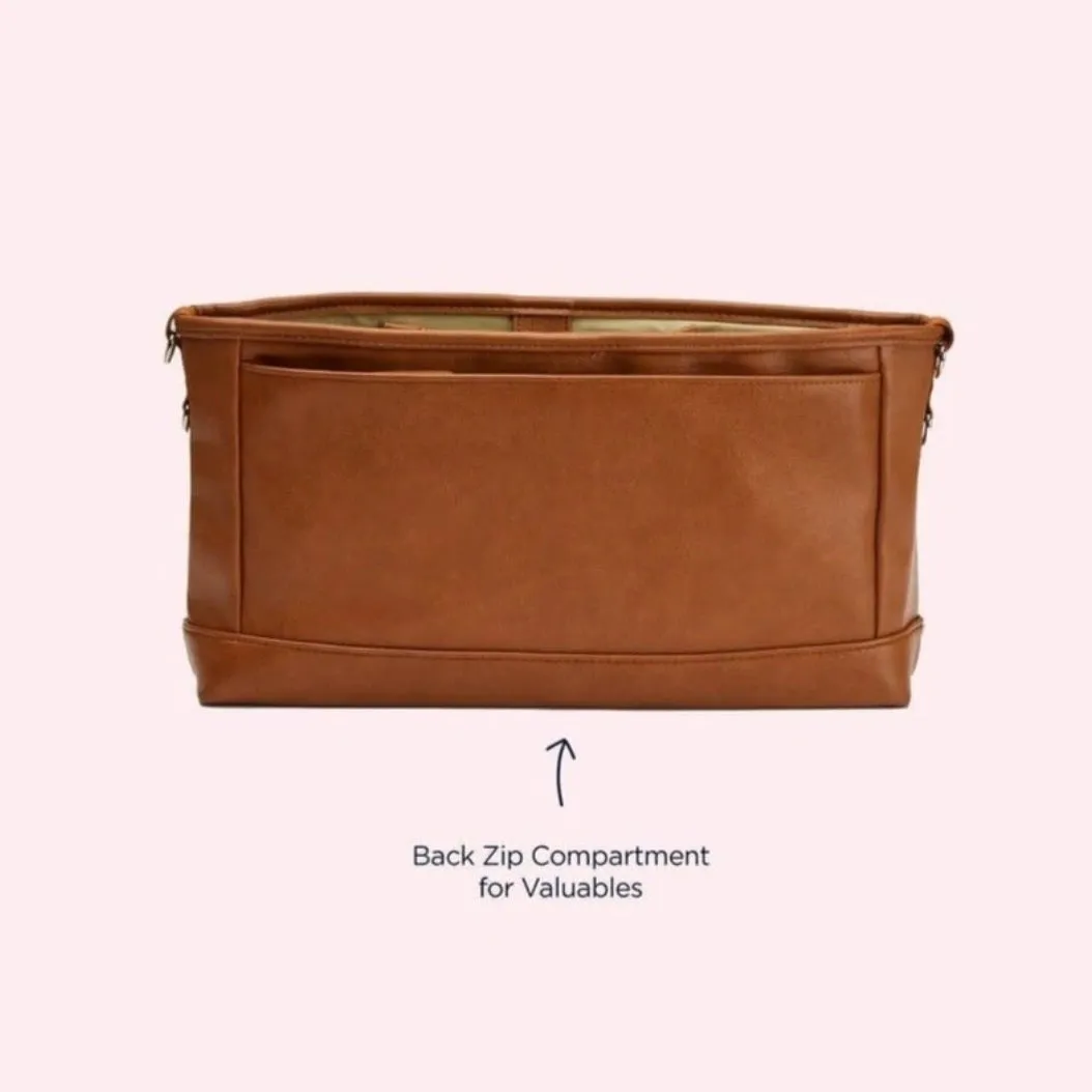 Stroller Organiser/Pram Caddy - Tan