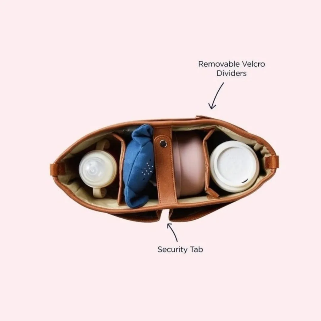 Stroller Organiser/Pram Caddy - Tan