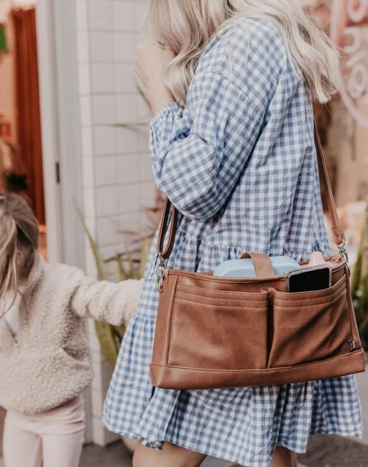 Stroller Organiser/Pram Caddy - Tan