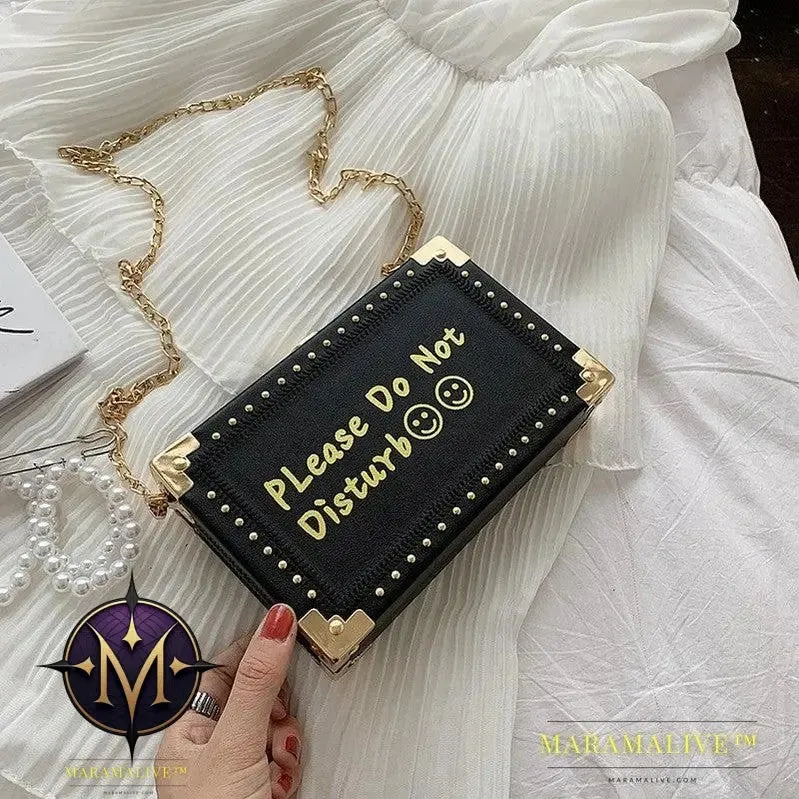 Studded Shoulder Bag Chic Chain Crossbody