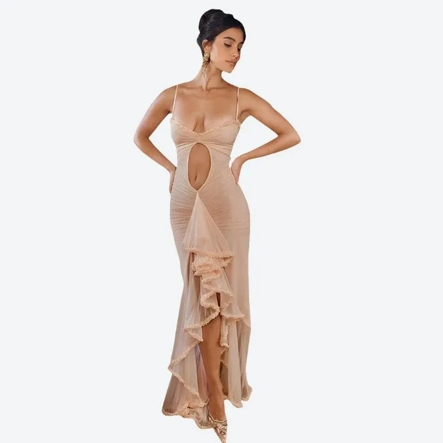 Stunning Sheer Cutout Maxi Dresses