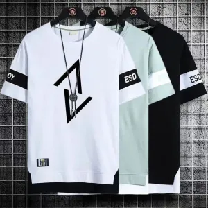 Summer Short Sleeve Print T Shirts For Men