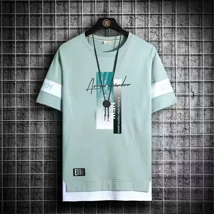 Summer Short Sleeve Print T Shirts For Men
