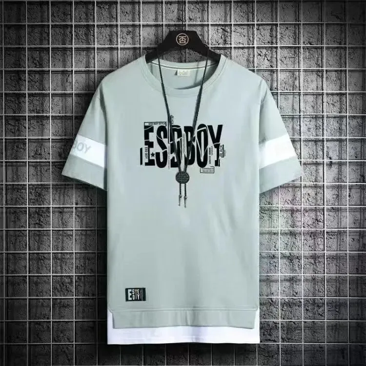 Summer Short Sleeve Print T Shirts For Men