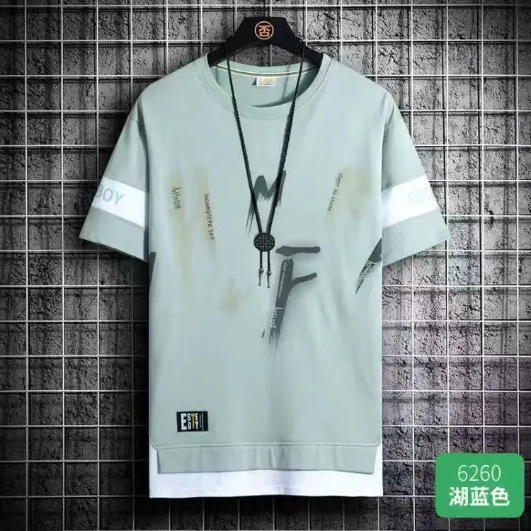 Summer Short Sleeve Print T Shirts For Men
