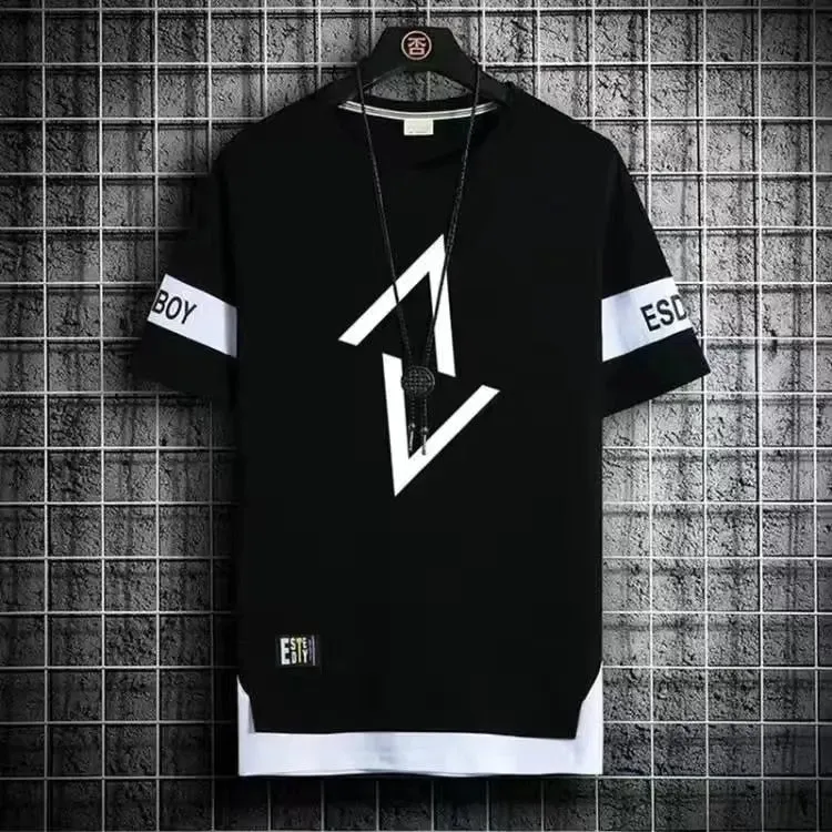 Summer Short Sleeve Print T Shirts For Men