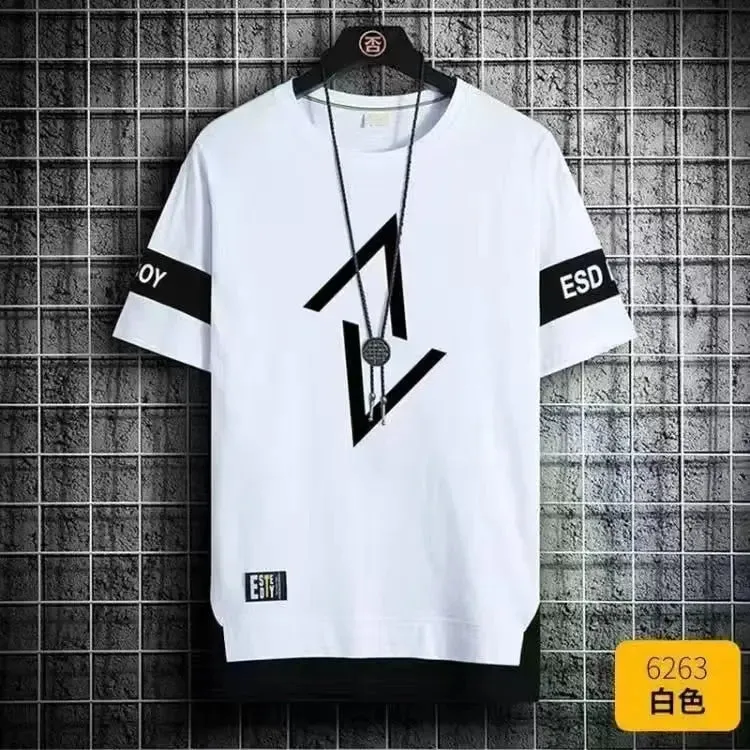 Summer Short Sleeve Print T Shirts For Men