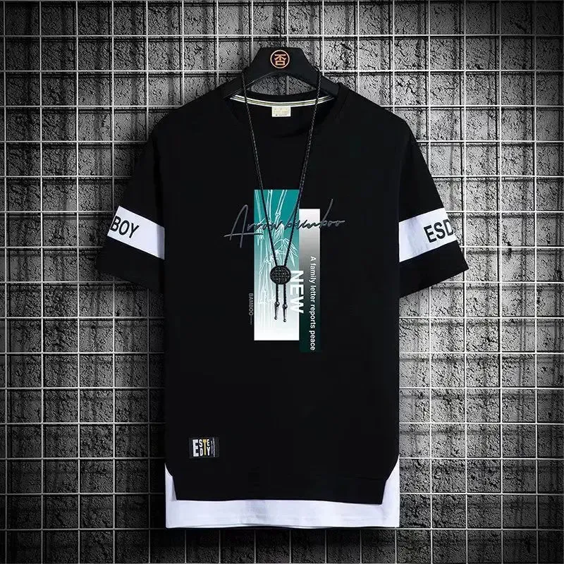 Summer Short Sleeve Print T Shirts For Men