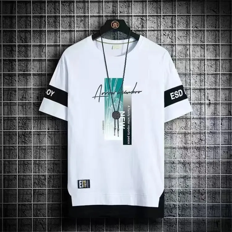 Summer Short Sleeve Print T Shirts For Men