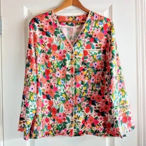 Summersalt Cloud 9 Garden Party Sleep Shirt Pajama Top